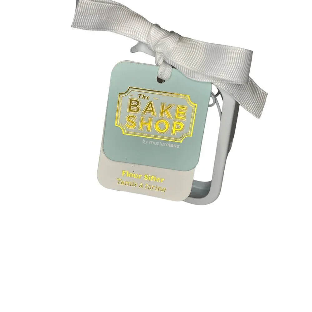 Master Class/Bake Shop Flour Sifter‎ White Stainless Steel NEW!